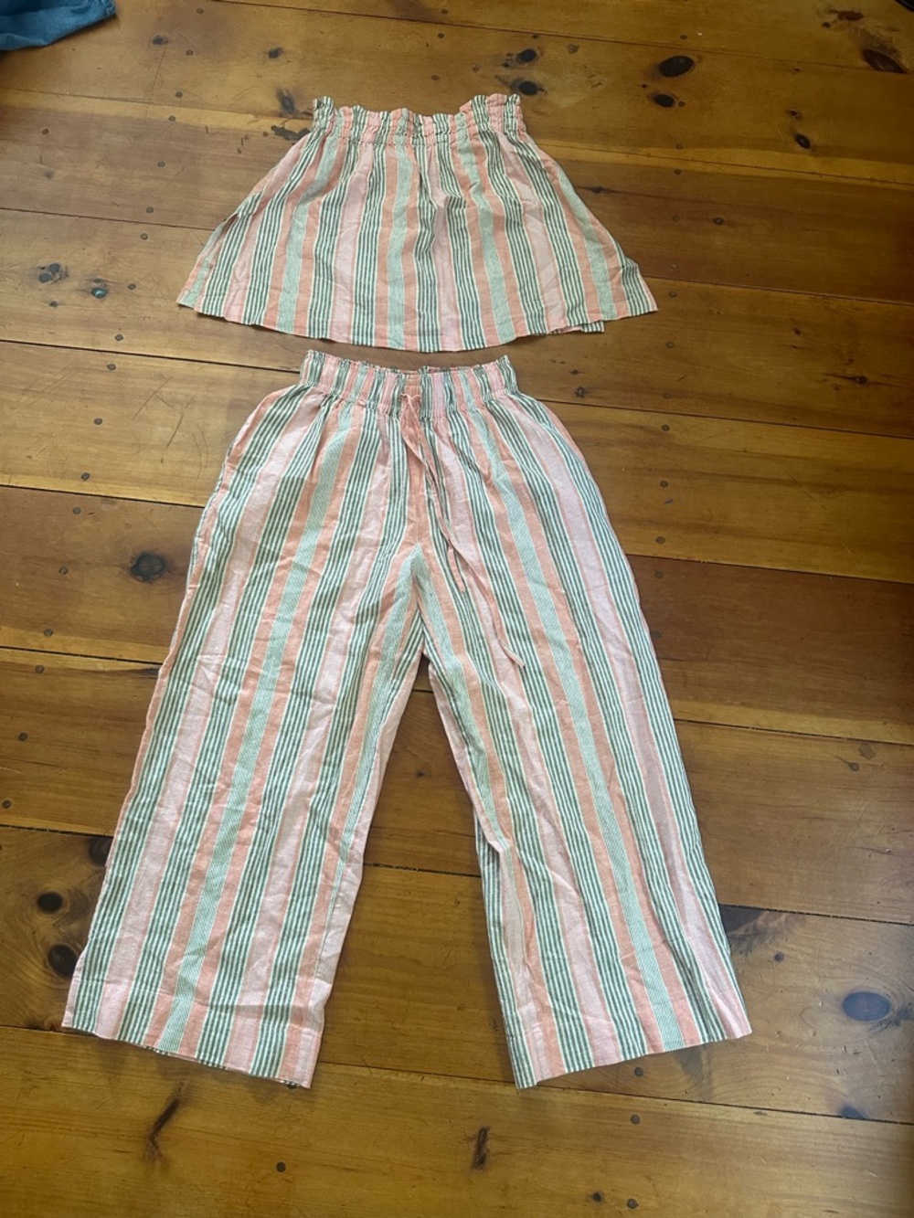 Free People Corfu Striped Cotton-Linen Set - Picture 3 of 4